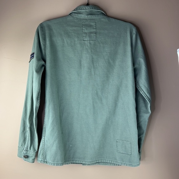 Aritzia TNA Olive Green Utility Military Shirt Jacket - Picture 2 of 13